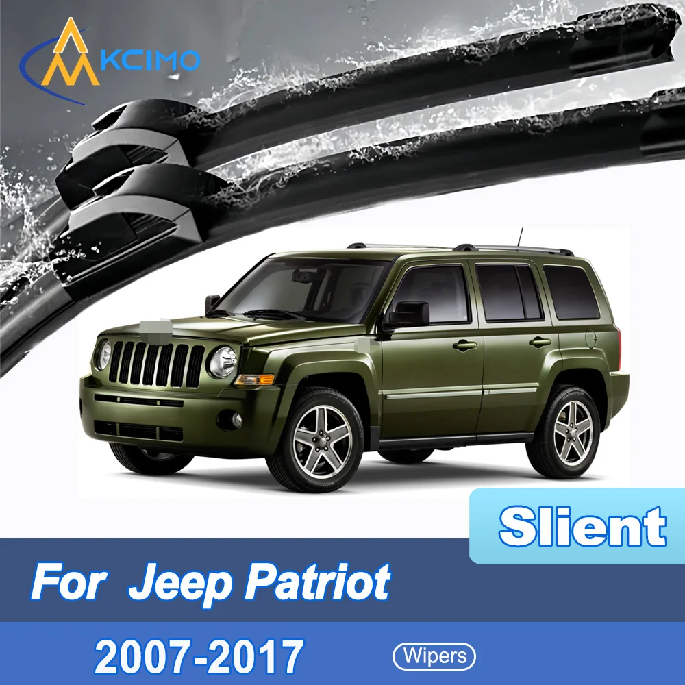 

2pcs Quiet Beam Wiper Blades for Jeep Patriot MK74 2007-2017 Silent Windshield Wipers with Quick Installation