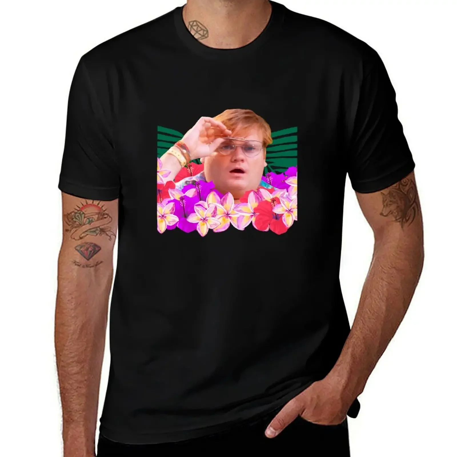 

Chris Farley sunglasses Surprise Hawaii Flowers T-Shirt football t shirt animal prinfor boys cute tops tshirts for men