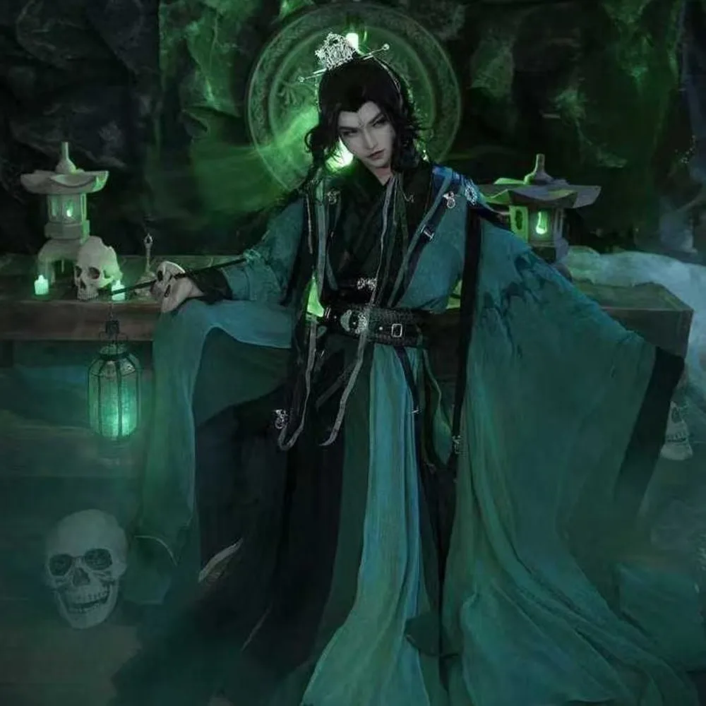 Костюм для косплея по китайскому сериалу «Благословение небожителей» (Xie Lian, Hua Cheng, QiRong, Qi Rong Qing D Ye You), полный комплект Ханьфу