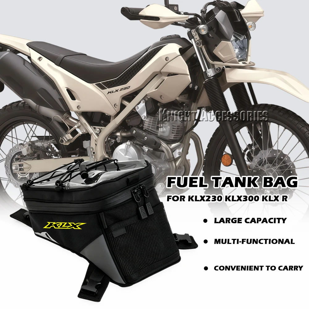 For KLX230 KLX300 KLX R Fuel Tank Bag Motorcycle Bag Toolkit Storage Quick Release Handbag Riding Accessories Motorbike Dust Bag