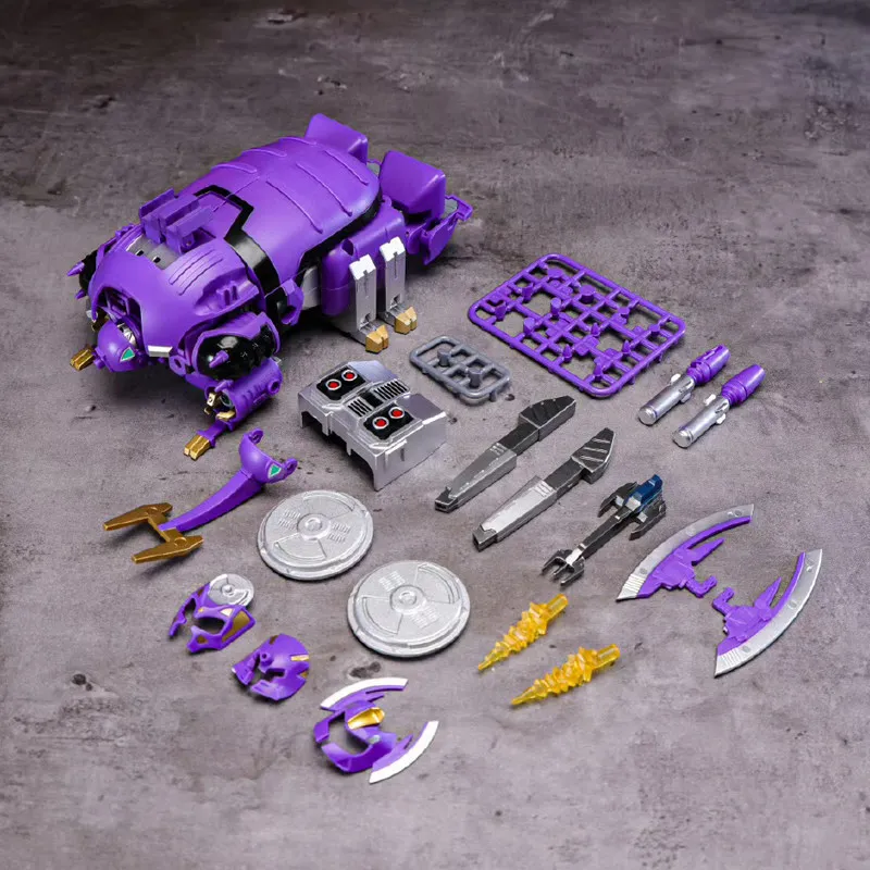 SC-02A Purple Beetle Dorumurusu JW Chouseishin Gransazer Transformable Action Figure Retro Nostalgic Model Ornament Toy for Adul