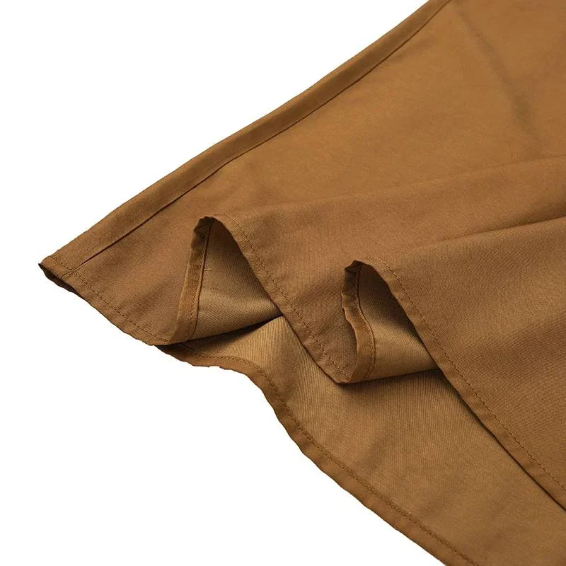 Spring And Summer Women's Plus Size Wide Leg Pants Ice Silk Fold Retro Minimalist Mid Rise Elastic Drape Straight Leg Trousers
