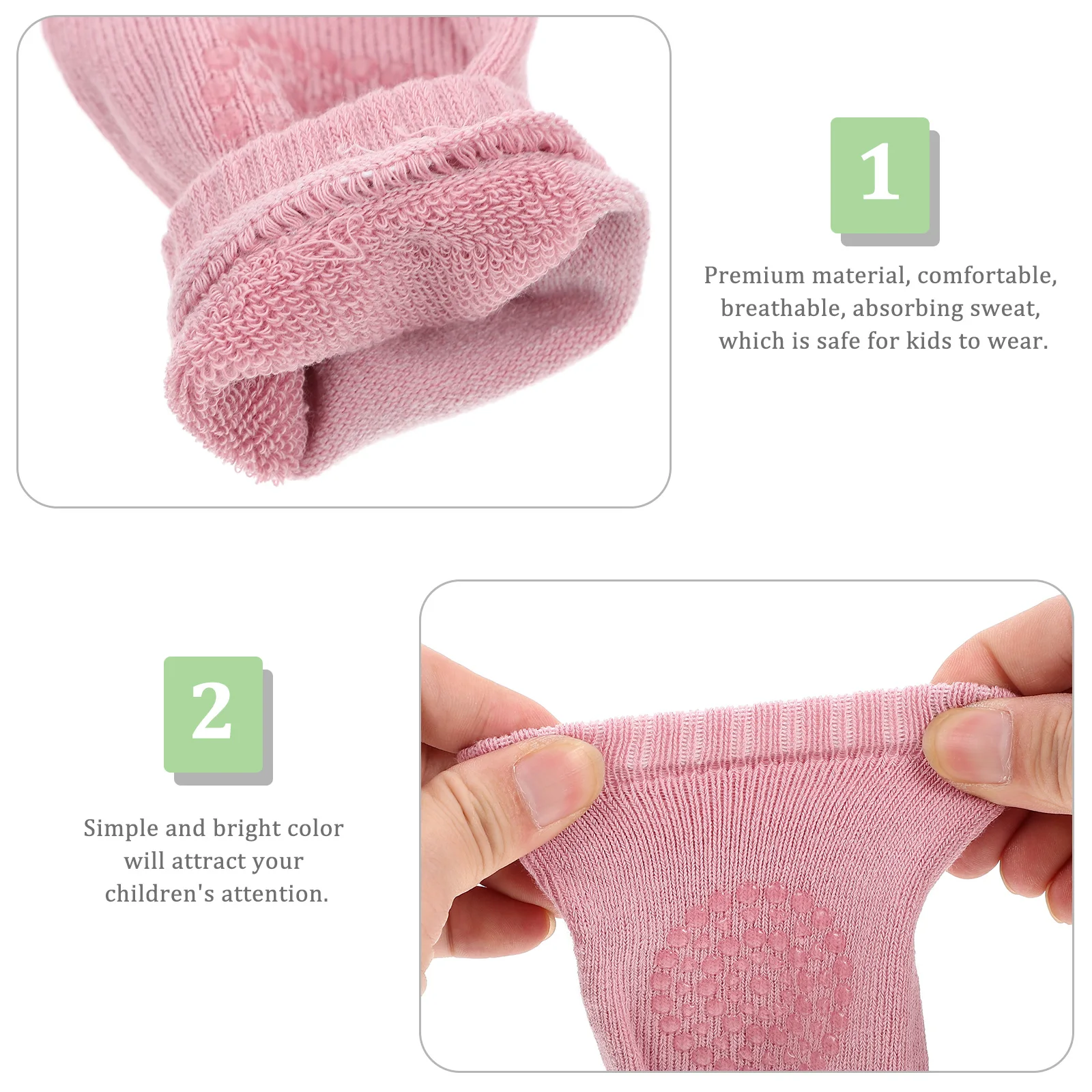 

3 Pairs Baby Knee Pads Protective Gear for Kids Crawling Toddlers Elbow Protectors Anti Slip Cotton Sleeve Warm Leggings
