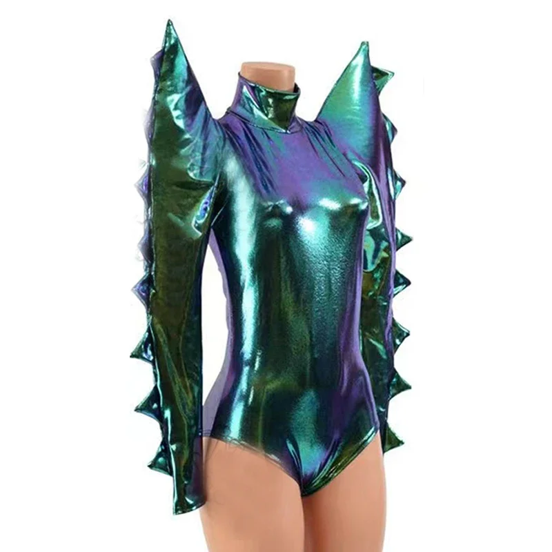 Tenue de drag queen pour femmes et hommes, costume de batterie lancé au laser, jupe longue, discothèque, DJ, GKnitting Wear, costume de pole légiti