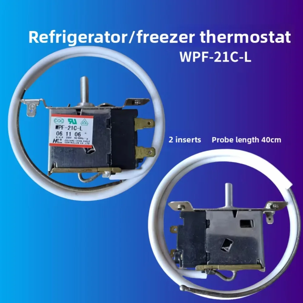 Refrigerator freezer mechanical thermostat switch WPF-21 temperature controller two-pin mechanical thermostat accessories