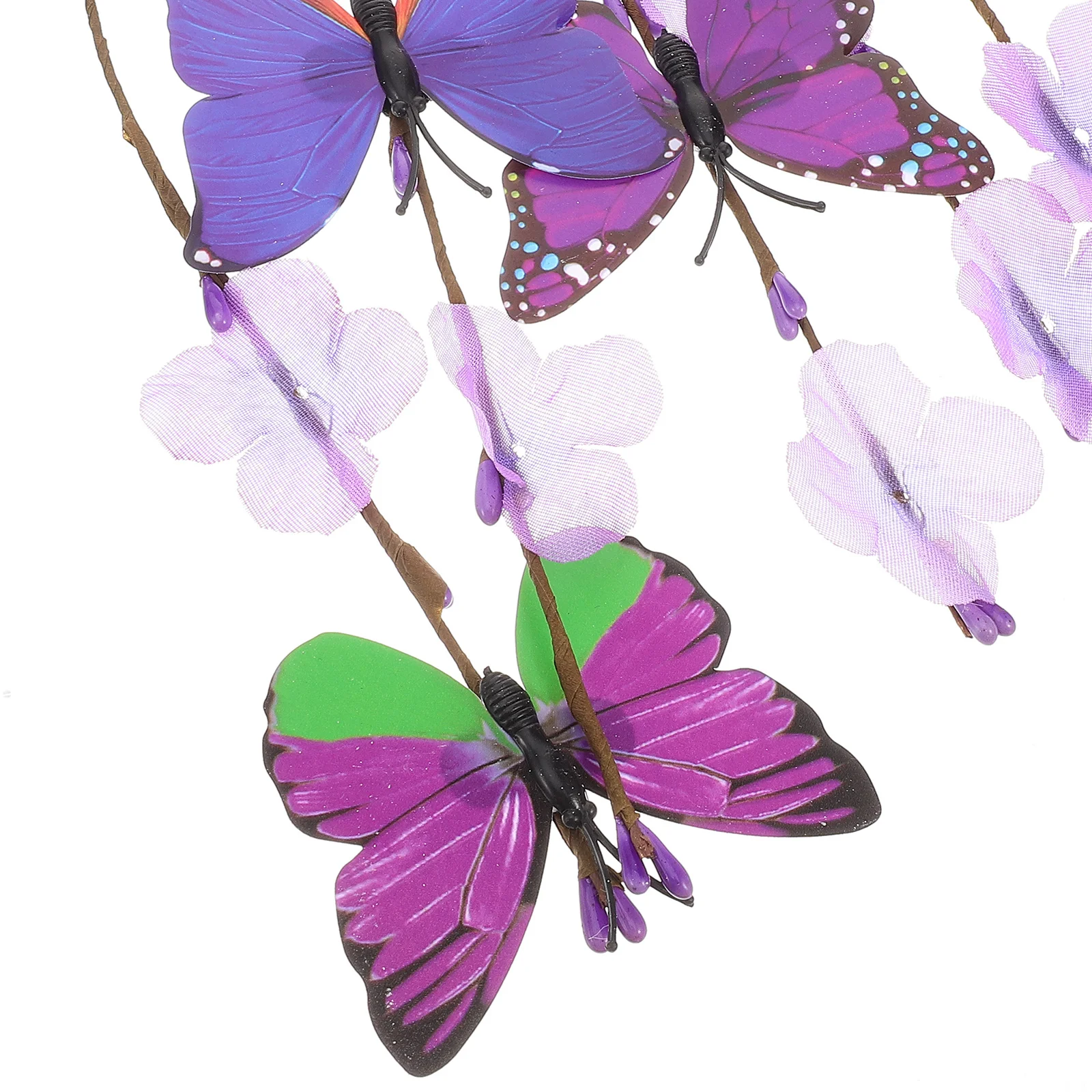 

Creative Headband Flower Theme Party Butterfly Hair Hoop For Women Girls Festival Cosplay Decorative