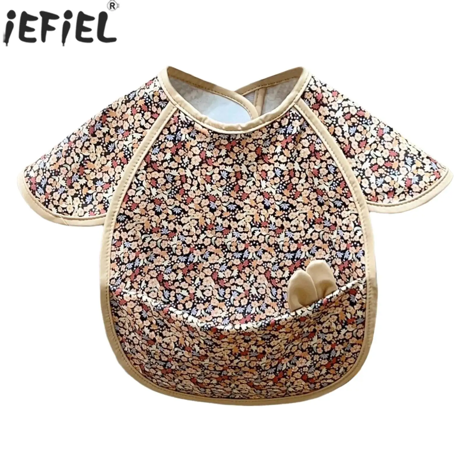 

Children Waterproof Anti-dirty Meals Bibs Baby Cute Rabbit Ears Decor Saliva Bibs Eating Feeding Art Painting Baking Smock Apron