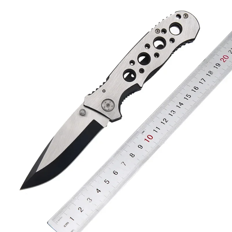 Newest Stainless Steel Folding Knife High Hardness Portable EDC Camping Pocket Knives Hiking Travel Self Defense Survival Knife