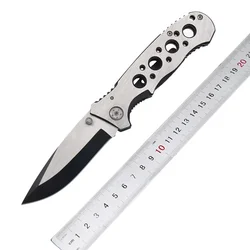 Newest Stainless Steel Folding Knife High Hardness Portable EDC Camping Pocket Knives Hiking Travel Self Defense Survival Knife