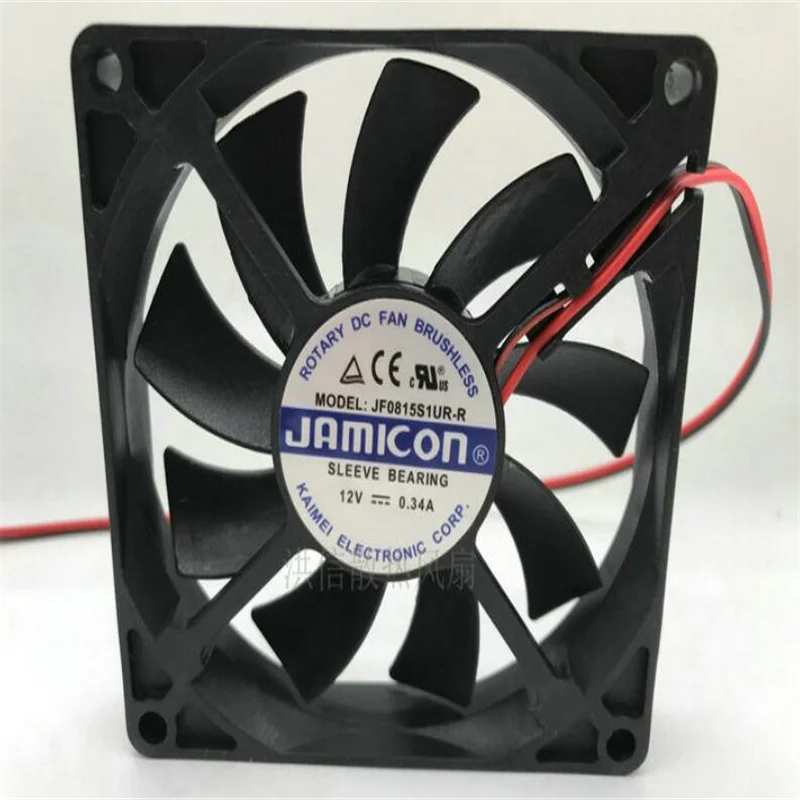 8015 JF0815S1UR-R DC12V 0.34A 8CM Two-wire UPS cooling fan