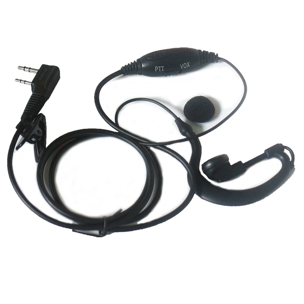 

10xG shape Ear hook Security Covert Acoustic Tube Headset Earpiece VOX/PTT Mic For Baofeng Radio BF-888S UV-5R UV3R UV5R UV-82