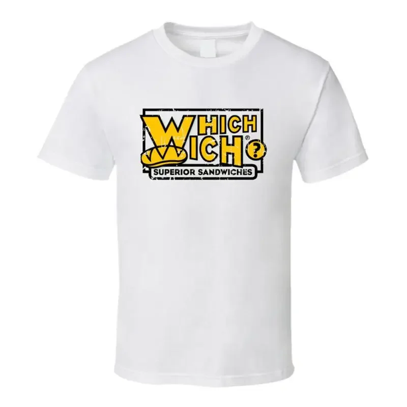 Which Wich Fast Food Restaurant Distressed Look T Shirt