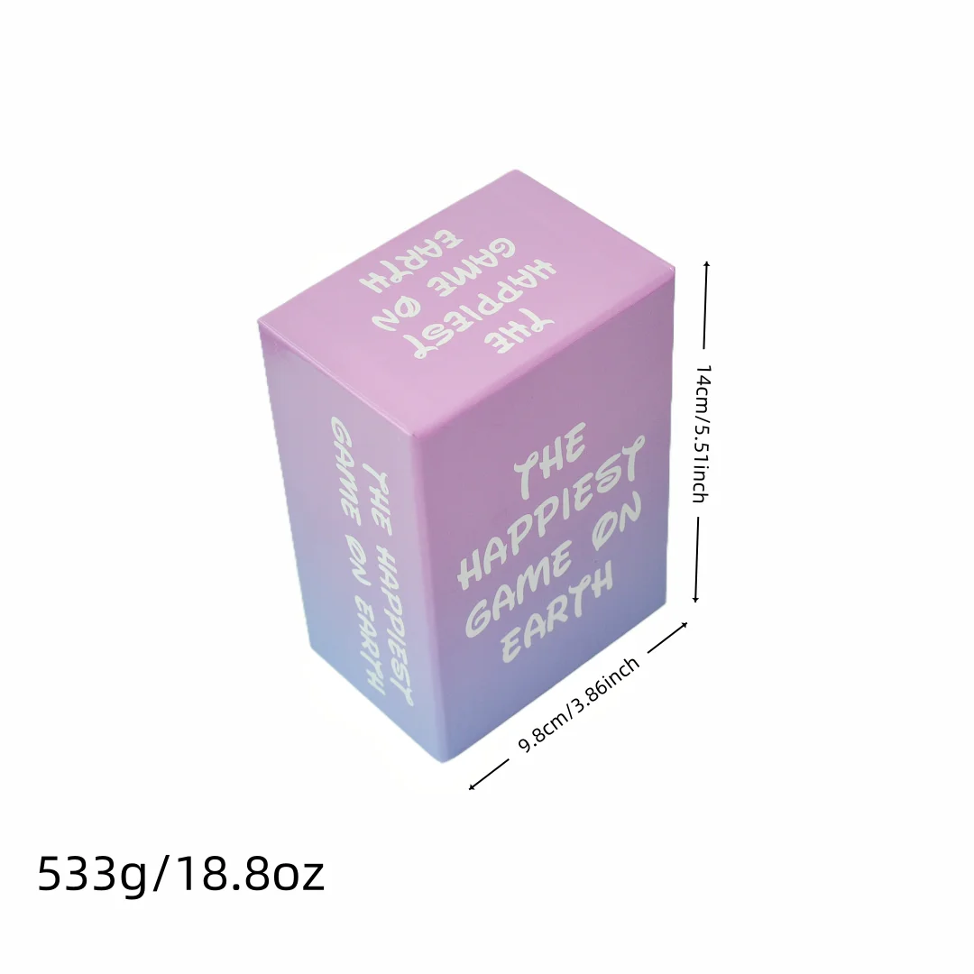 《Le jeu le plus heureux sur Terre》 Jeu de société version anglaise, Jeux de soirée pour la nuit des jeux, Jeu de cartes, Jeu interactif, Convient comme cadeau, Convient pour Halloween, Noël