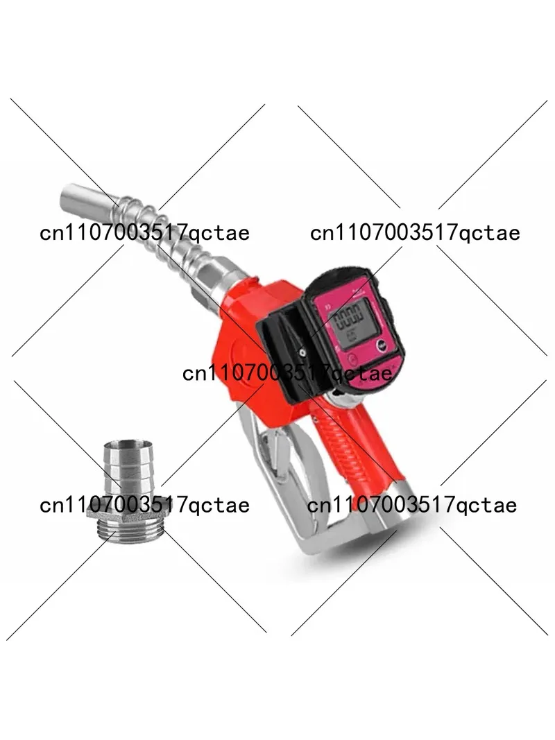 Digital Oil Fueling Nozzle Flow Meter Aluminum Refuel Injection Gun