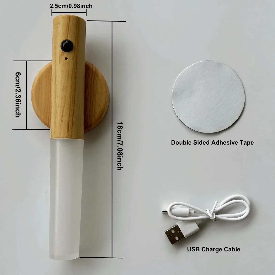 Motion Sensor Lamp USB LED Interior Wall Decor Auto Induction Light For Bedroom Corridor Balcony Wall Sconces In The Bedroom