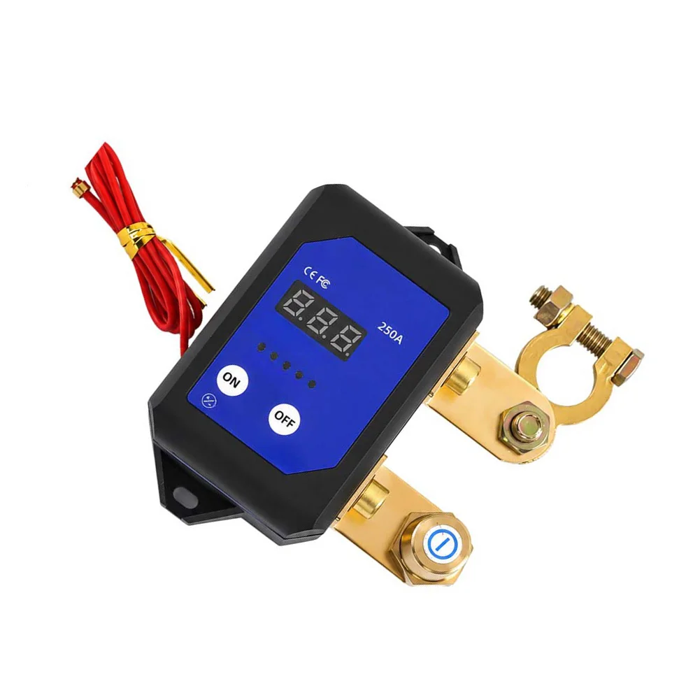 12V 24V 250A Intelligent Battery Disconnect Switch with Wireless Remote and Voltage Threshold Auto-Disconnection 2