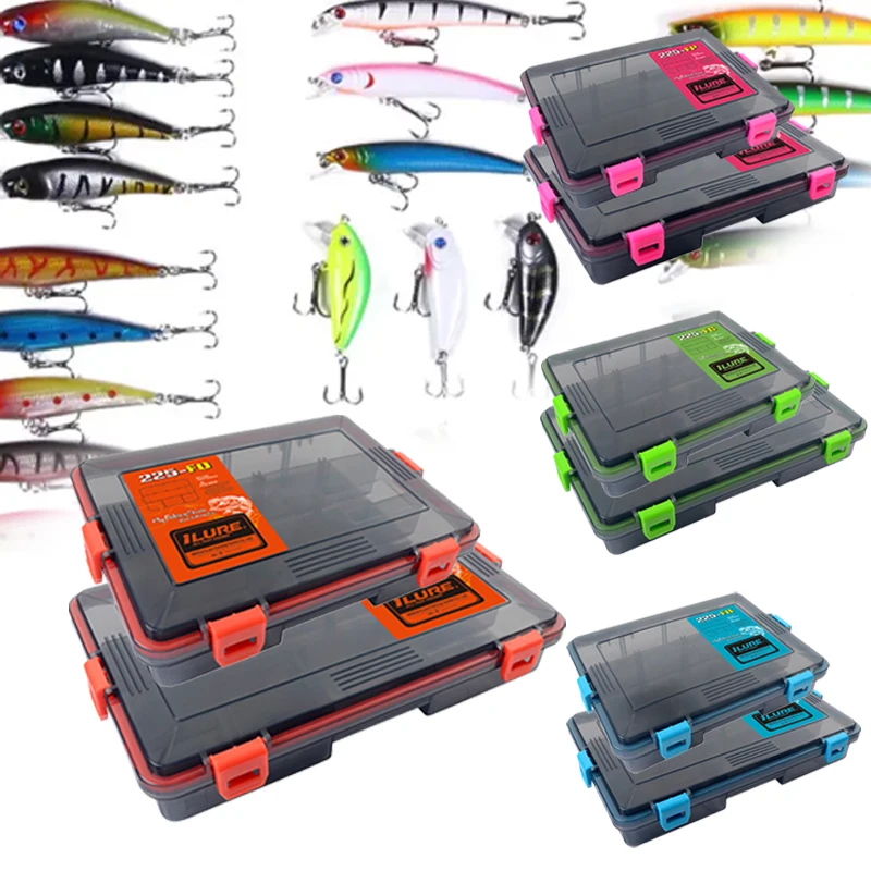 Fishing Tackle Box Large Capacity Waterproof AccessoriesTool For Hook Storage Lure Bait Tray Storage Lure Bait Organizer Boxes