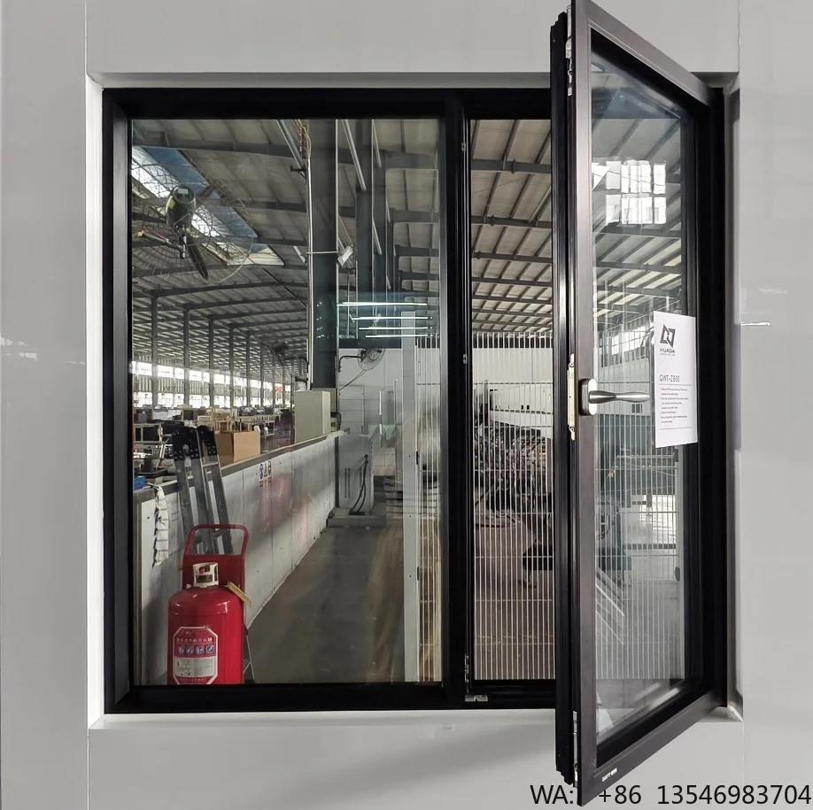 

HUADA New Arrival Aluminum Alloy Window House Window Frame Hurricane Impact Frameless Minimal Slim Frame Windows