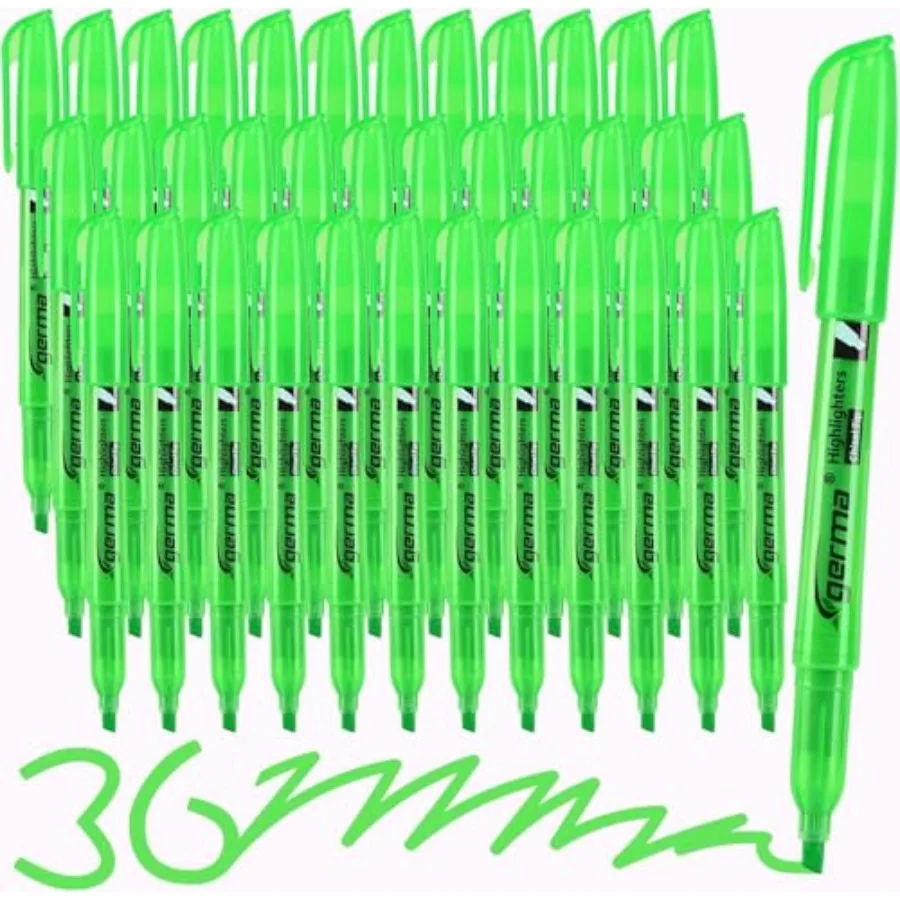

Highlighters 36 Pack, Chisel Tip Highlighter Bright Colors, Quickly Drying, Perfect for Students Adults Classroom, School, Offi