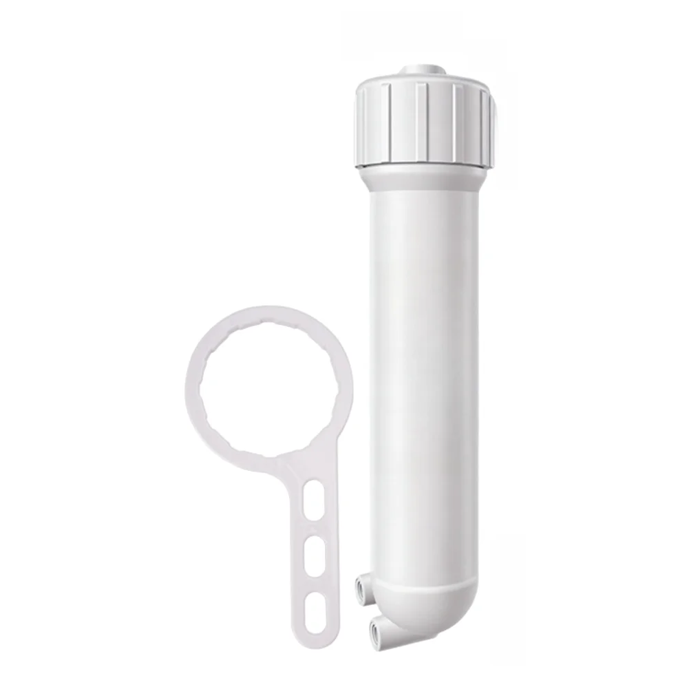 RO Filter Housing FOR For cck 1812 and 3012 Membranes with Wrench PP Body Dual Seals 1MPa Pressure Rating Compatible with 50 75G