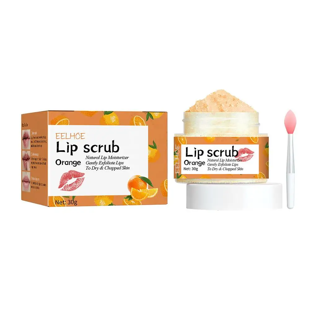 Scrub bibir, Eksfoliasi pencerah garis bibir pudar Anti perawatan mati menghilangkan kekeringan Makeup perawatan kulit melembabkan S0h1