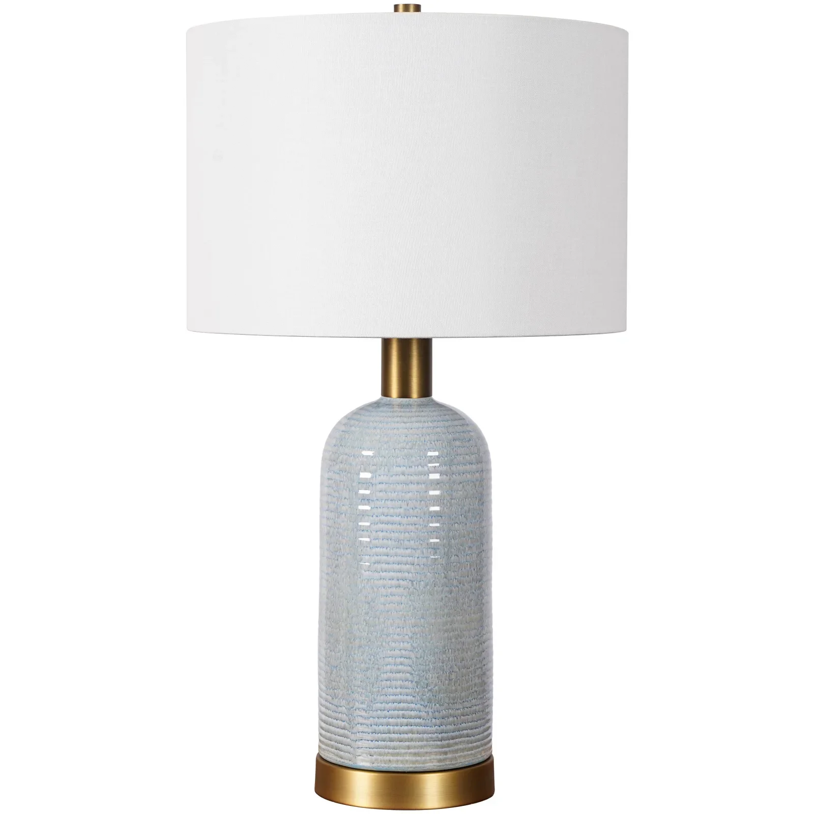 

Nordic stripes gradually change ceramic table lamp, home living room, decorative European bedroom atmosphere bedside lamp