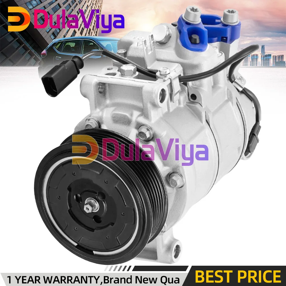 

Auto Air AC Compressor & Clutch For Audi A4 A4 Quattro 1.8L 2.0L 2006 2009 2010 Co 11048jc 97350 Ig350 98350 4G0260805D