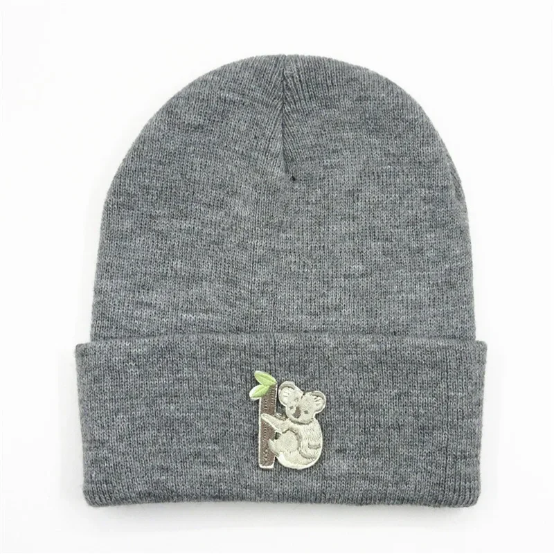 2025 Winter Cotton Animal Thicken Knitted Hat Warm Skullies Cap Beanie Hat for Men and Women 237