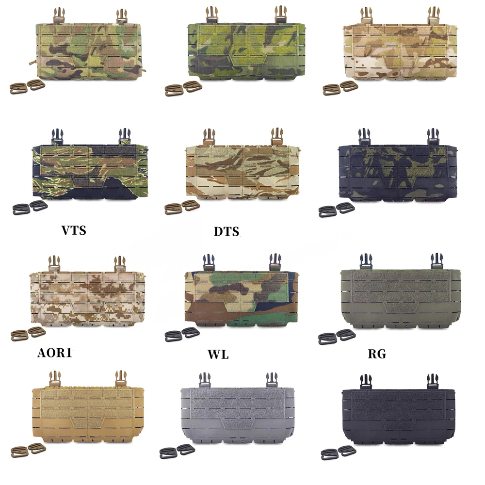 Taktische, verstellbare Brusttasche mit Haupttasche und Frontpanel für ARC Placard V4 Weste, Dreifach-Magazintasche für 5.56 und 7.62 Munition – Detail 1