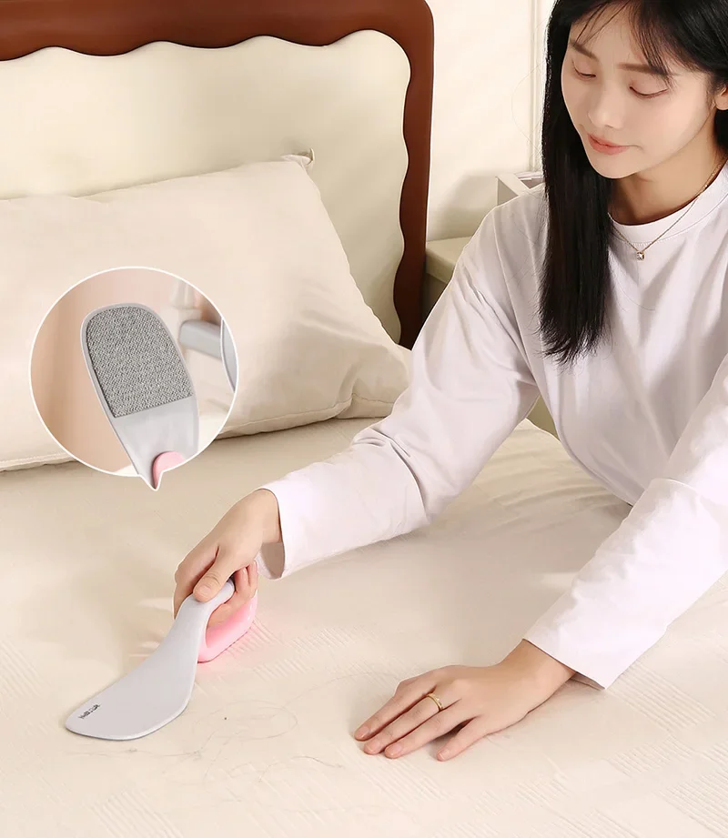 3-in-1 Bettwäsche-Einsteckwerkzeug & Matratzenheber - Ergonomischer Bettformer mit Fusselentferner für einfaches Bettmachen – Detail 2