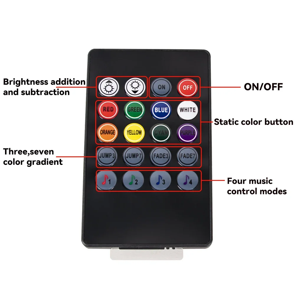 Auto-Ambientelicht, wasserdichter, flexibler RGB-LED-Unterbodenstreifen mit APP-Fernbedienung – Detail 7