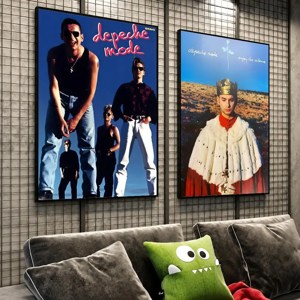 Music Depeche Mode Synth Pop Legends Poster HD Self-Stick Wall Decor Bedroom Dorm Office Gaming Garage Bathroom Gift