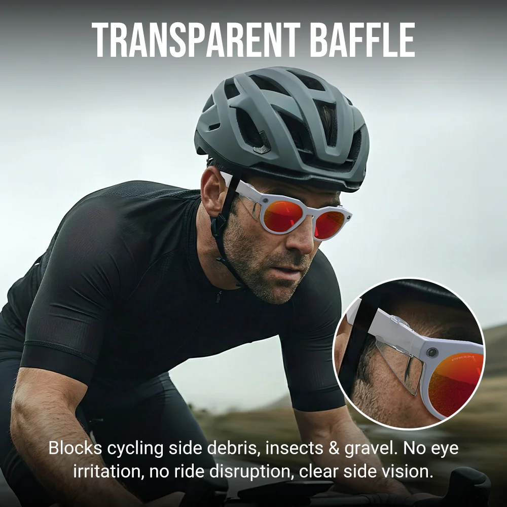 HIBLOKS Smart Glasses Accessories Set For Oakley Meta HSTN Led Light Blocking Stickers Eyeglass Lanyard Side Shields Screw Set