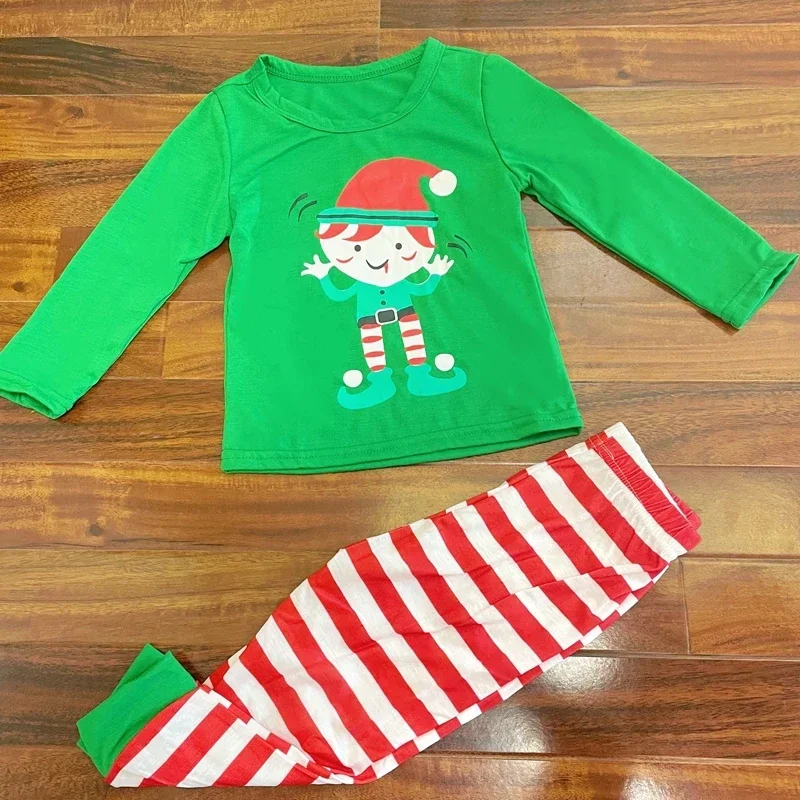 Christmas family cartoon print pajama set, couple/child matching clothing set, soft pajama, baby jumpsuit, pet dog clothes