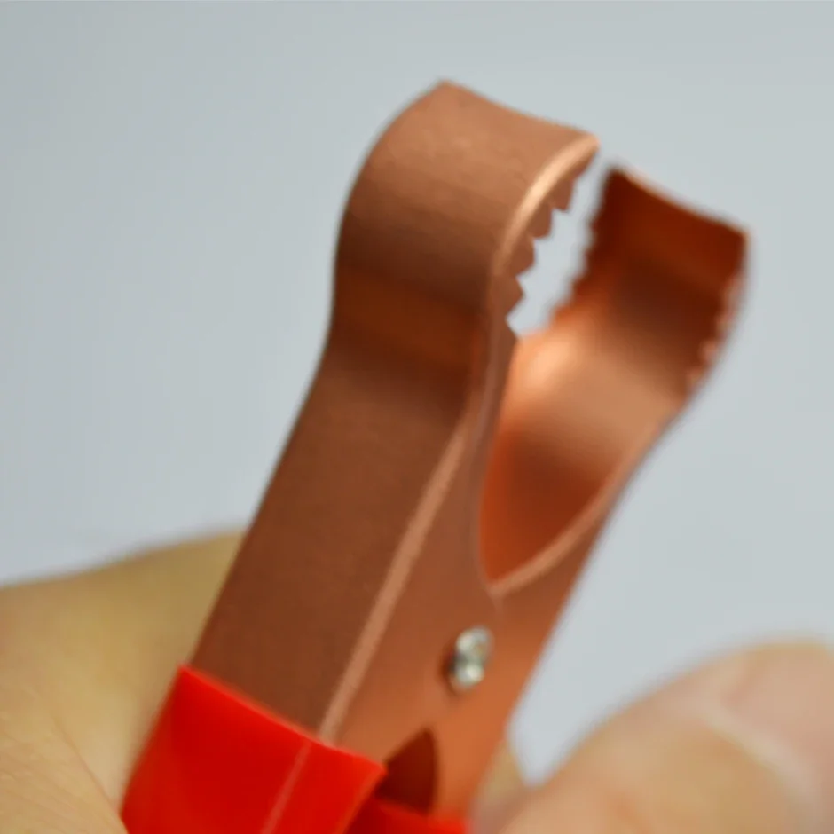 2 Pieces Car 50AMP Battery Inverter Wire Power Transfer Cable Alligator Clip 0. 25 Inches/6.3mm Ring Terminal Hole Size
