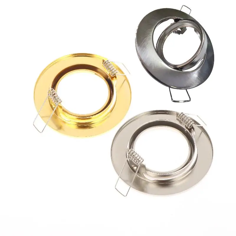 Market Lighting Round Fixture Downlight Led Holder Cutout For Bulb Holder Recessed LED Spot Light MR16 GU10 LED Downlights Frame