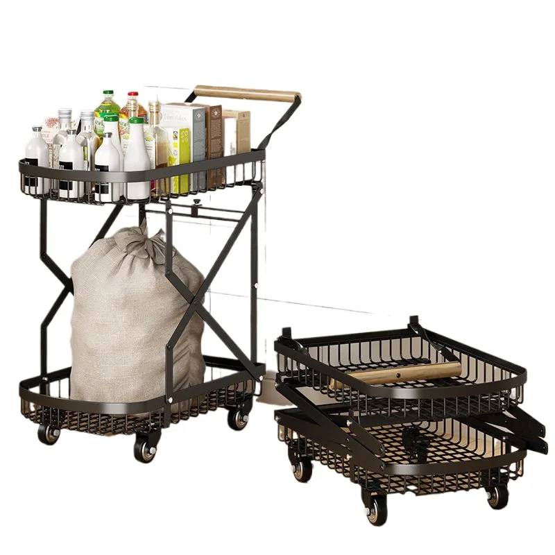 

Portable Folding Shopping Cart for Home Supermarket Outdoor Travel Luggage Moving Elderly Hand Truck for SUV Camping Hiking