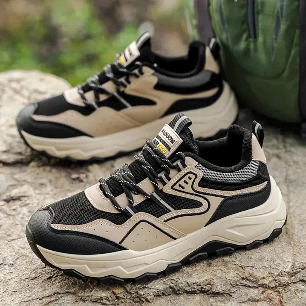 

2025 Hiking Shoes Men Women Mesh Sneakers Breathable Fashion Mountain Shoes Boy Spring Autumn Summer Work Shoes Outdoor Trekking