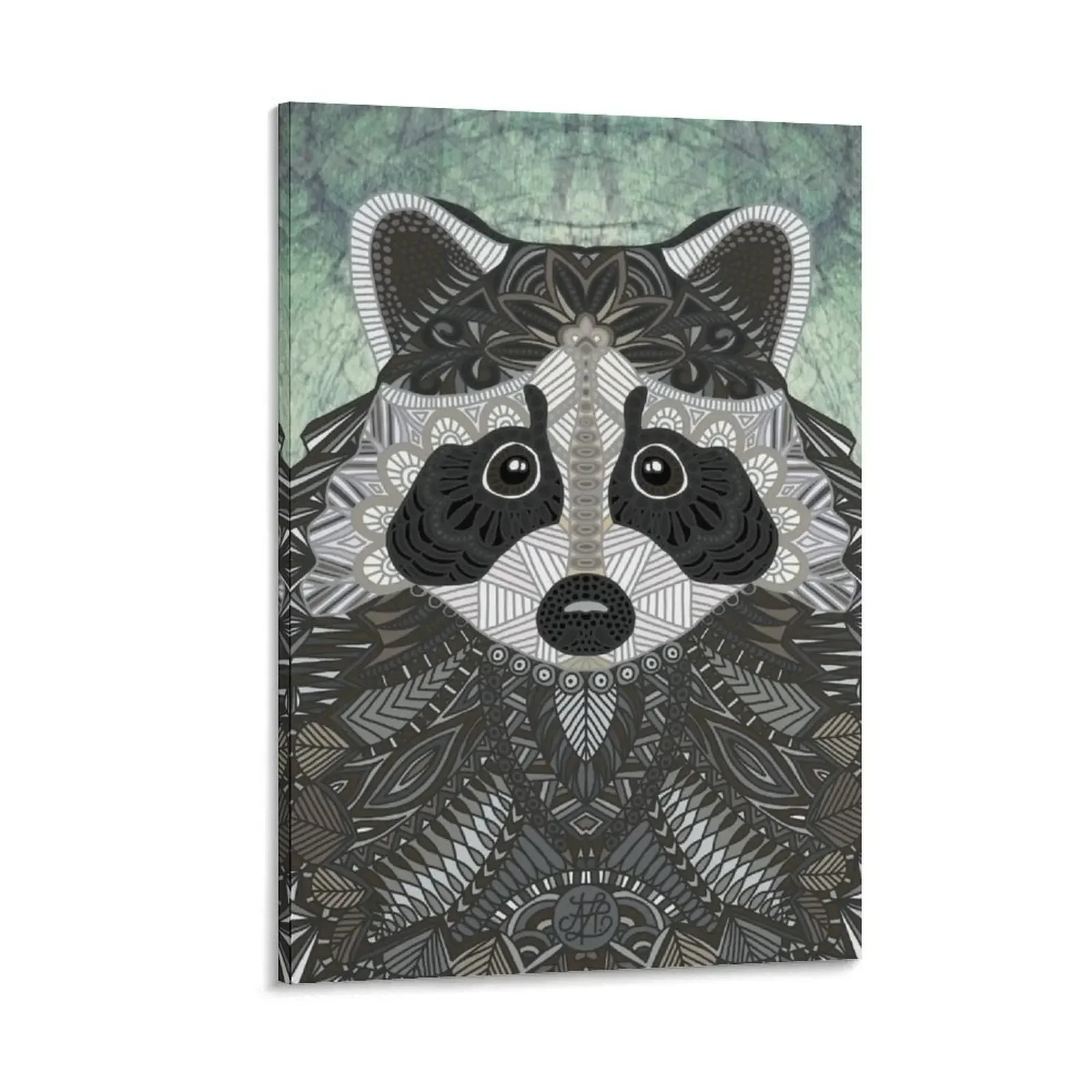 

Ornate Raccoon Canvas Painting paintings wall decor posters for room Decor for room Wall paintings