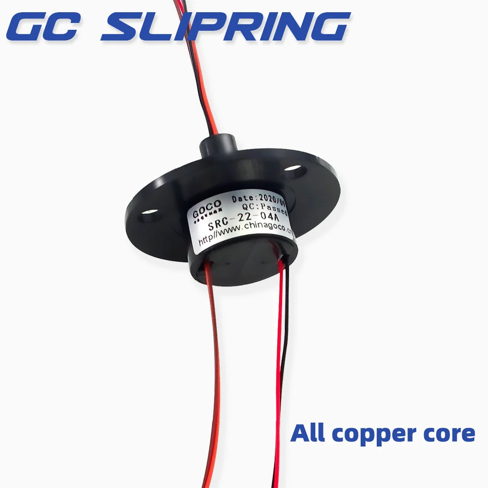 Slip Ring 4rings2A conductive ring, brush rotating connector, collector ring, carbon brush, sliding ring, diameter