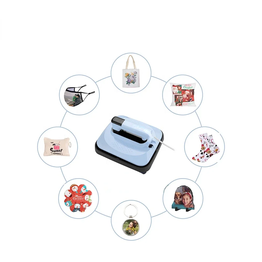 

Craft Heat Press Sublimation Machine Heat Press Machine for Tshirt Mini Manual Heat Press Hand Held