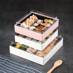 Customized productPlastic Sushi Box Gift Commercial Japanese Sashimi Takeout Sushi Packaging Box