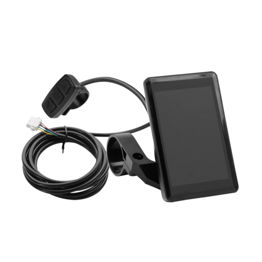 

Водонепроницаемый экран электронного велосипеда, черный цвет, ЖК-экран, широкая совместимость, четкая видимость, IP65, водонепроницаемая езда на открытом воздухе