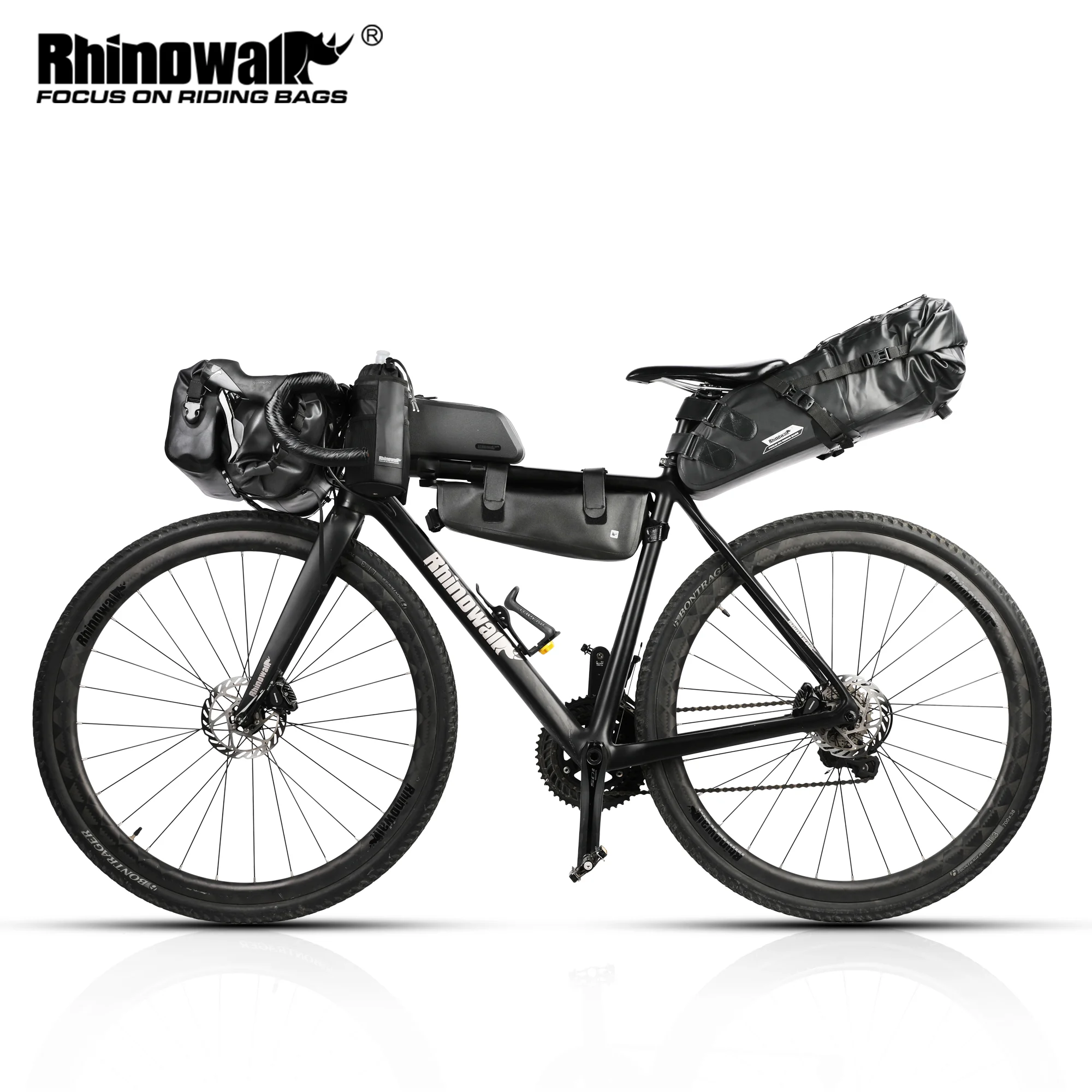 Rhinowalk Bike Bag Set 12L Or 1 Pc Bag Bike Saddle Bag Waterproof Cycling Handlebar Bag MTB Road Bike Top Tube Front Frame Bag