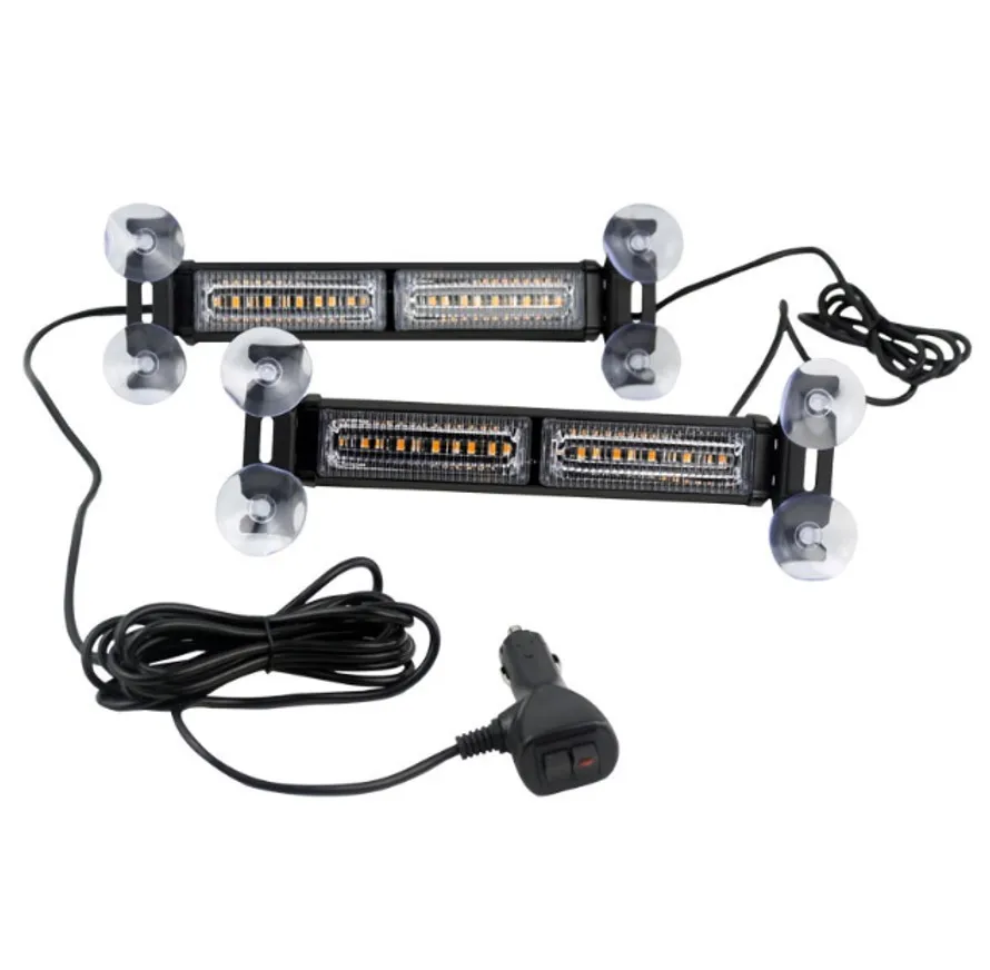 Two Light Synchronized Flash and One Controller ATV SUV Truck Recycling Trailer Internal Suction Cups Mounted Light Emitting