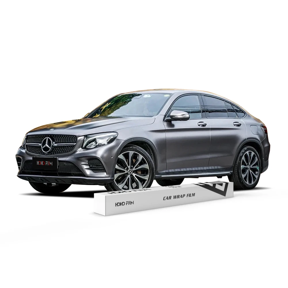 

Matte Metal Series Grey 1.52x18m Roll Car Packaging Vinyl Fabric Film Vinyl Packaging Car Packaging Sticker