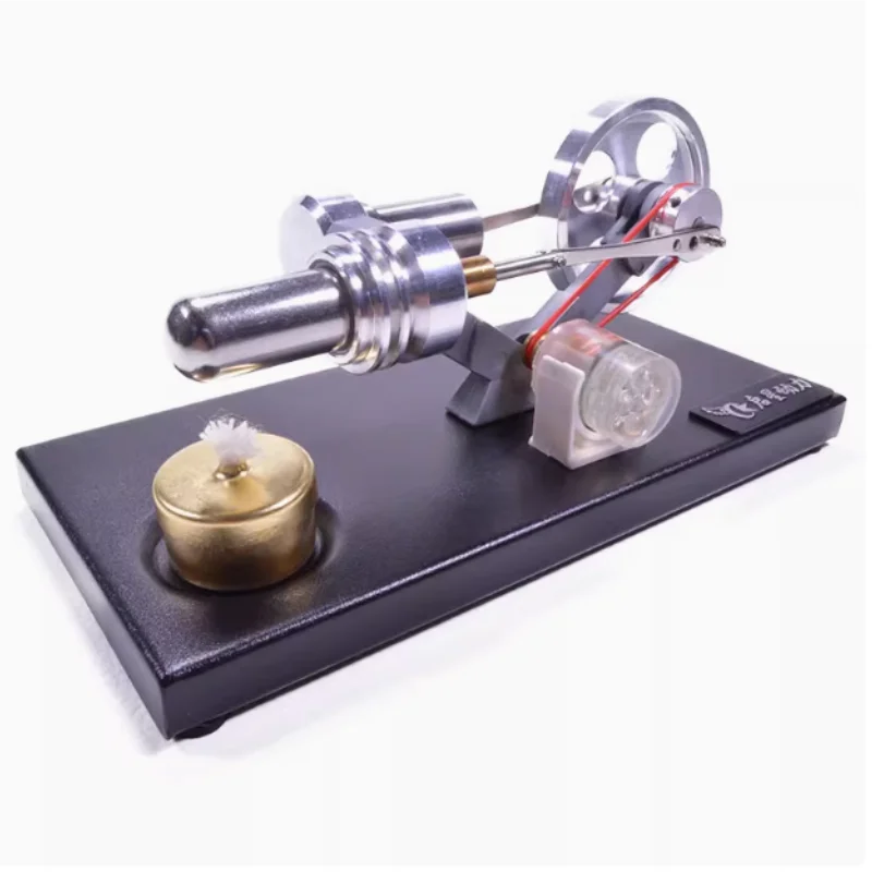 

Stirling engine model assembly DIY power generation LED light science and educational children's toy gift