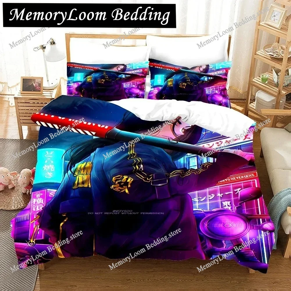

Anime Tokyo Avengers Bedding Set Game 3d Print Bed Linen Quilt Soft Duvet Cover Sets Home Textile Que Home Textileextile