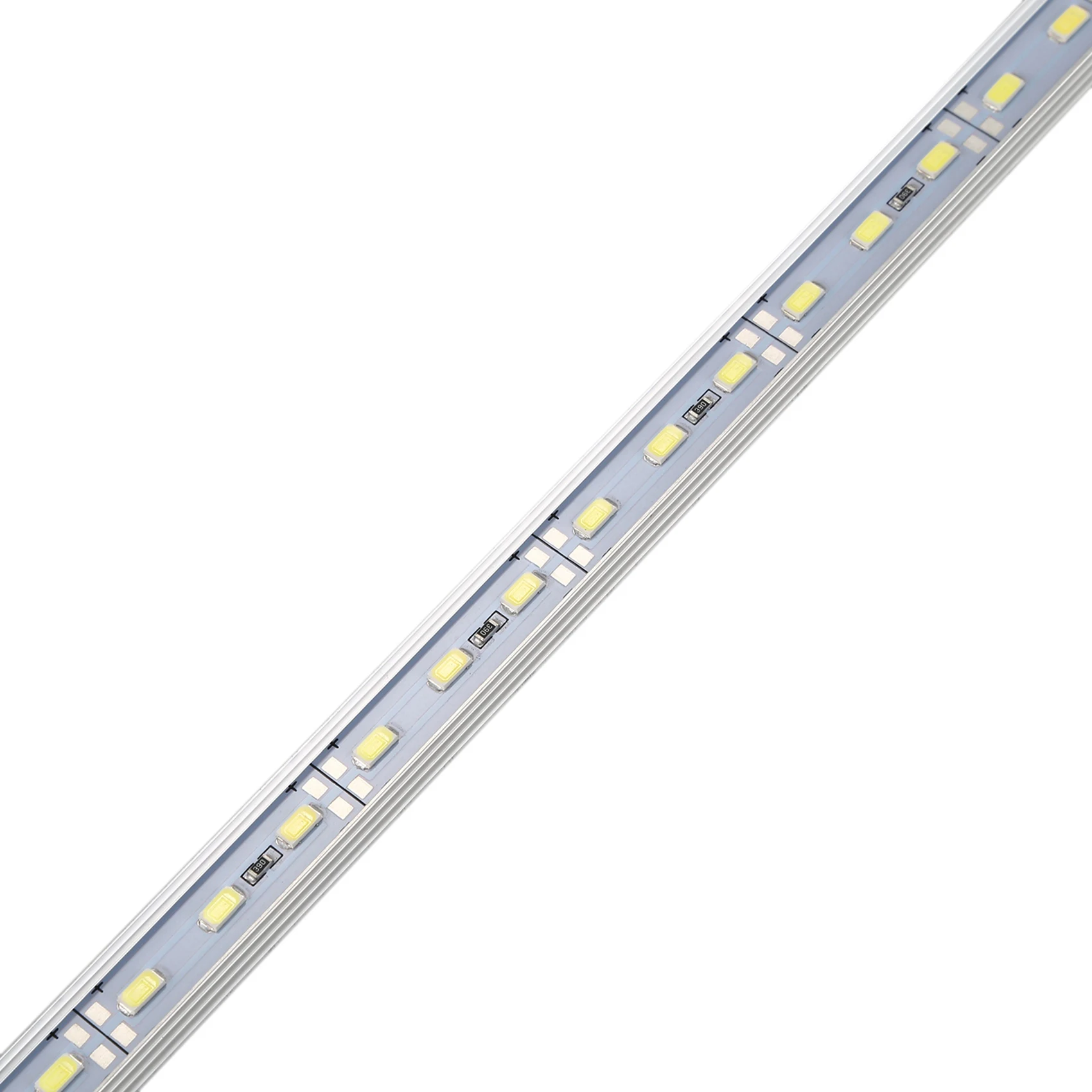 10X 50CM 12V 36 LED 5630 SMD Hard Strip Bar Light Aluminum Rigid White