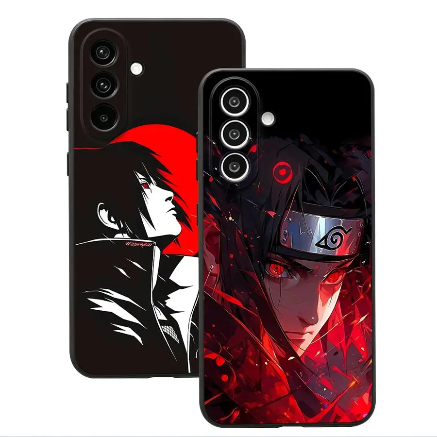 Anime Sasuke Moon Cover Phone Case for Samsung Galaxy A57 A55 A23 A25 A16 A15 A73 A51 A37 A06 A52 A36 A18 A53 A17 A41 A70 A12